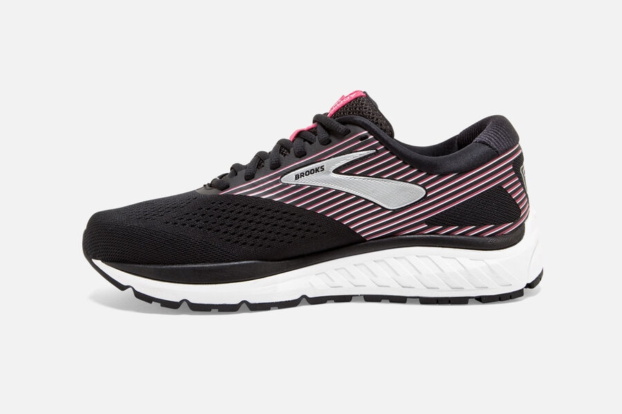 Brooks Addiction 14 Road Running Shoes - Womens - Black/Pink/Silver - IY0251376